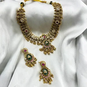 Kundan Antique Necklace Set