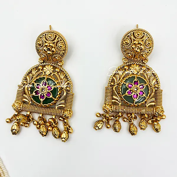 Royal Long Necklace for Indian Weddings - Image 4