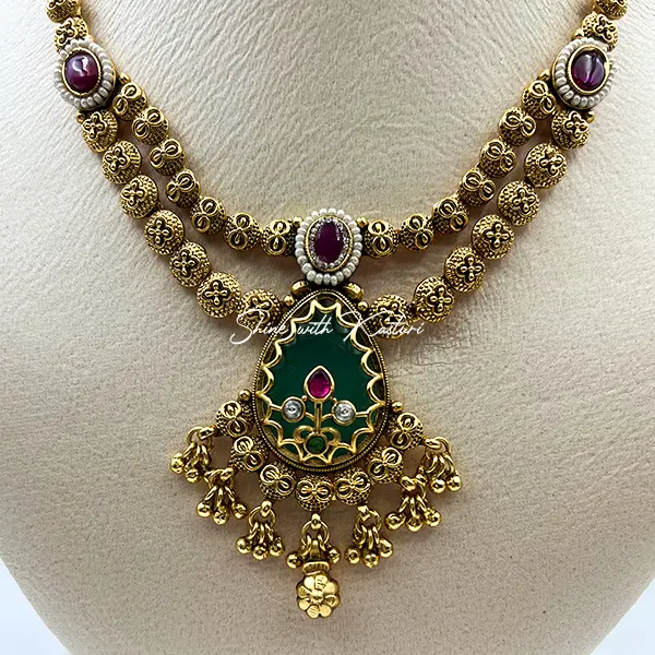 Grace Double-Layered Heritage Necklace Set - Image 3