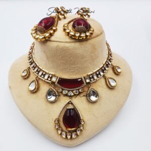 Shop Polki Stone Choker Necklace