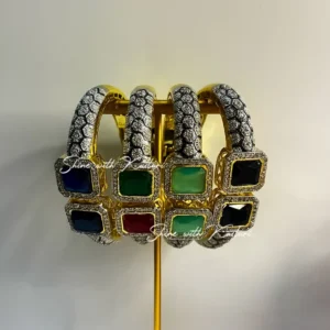 Regal Stone Antique Gold Kada