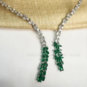 Alternative view of Joyelle special ocassion necklace, Green