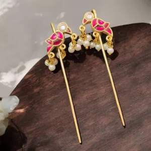 Shaya Kundan Ear Cuffs with Bird