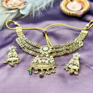 Amrapali Inspired Multi-Layered Kundan Choker Set