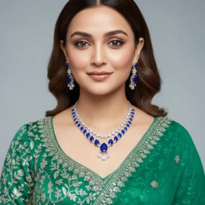 Eva Layered Necklace With Stones CZ