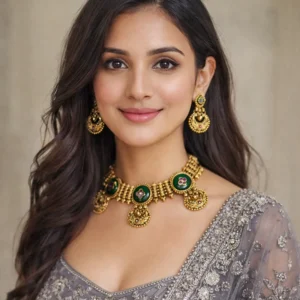 Maya Heritage Look Necklace Set with Chandbaali