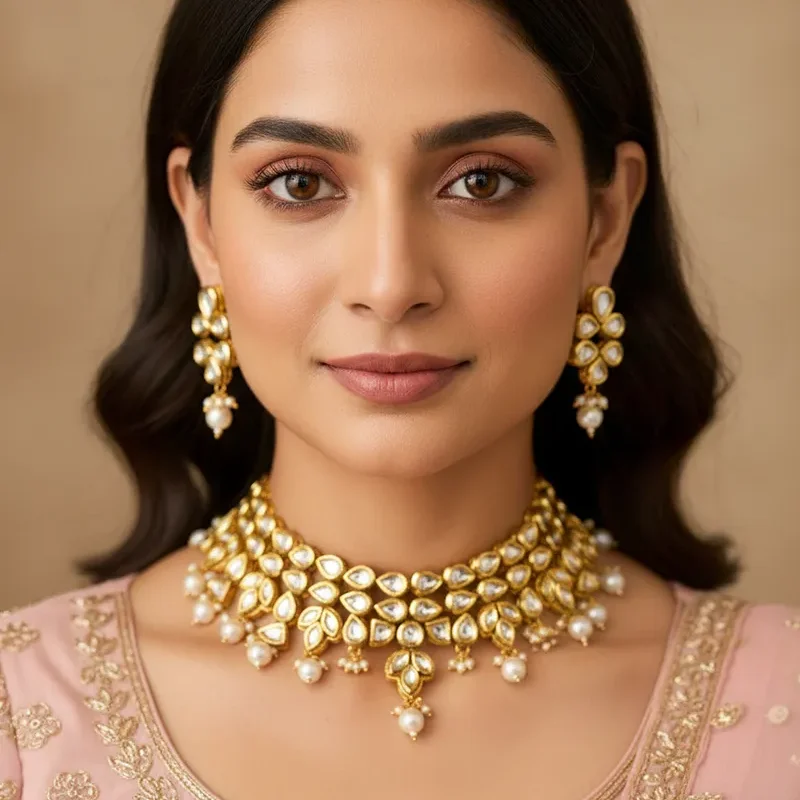 Pearl Radiance Bridal Choker Set